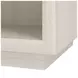 Cotiere Cream Linen Performance Fabric 1 Drawer Nightstand with USB Charging