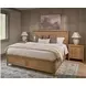 Oakmere Natural 3 Drawer Nightstand with USB Charging