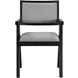 Magnolia Black Short Back Arm Chair Set of 2