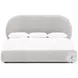 Monolith Gray Performance Fabric Queen Upholstered Panel Bed
