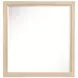 Meadowrise Sandstone Beige 6 Drawer Dresser with Rectangular Mirror