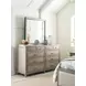 West Fork Aged Taupe 8 Drawer Parks Dresser with Square Mirror