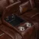 Chester Brown 74" Reclining Console Loveseat with USB Charging