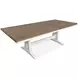 Crownfall Whisper White and Cerused Nutmeg 92" Extendable Rectangular Dining Table