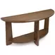 Tanner Tawny Brown Demilune Sofa Table