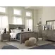 Lancaster Dovetail Gray 9 Drawer Dresser with Rectangular Mirror