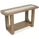 Bradford Riverbed Beige Rectangular Marble Top Sofa Table