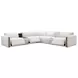 Anaheim White Performance Fabric 7 Piece Modular Power Reclining Sectional with Power Headrest