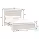 Madison Ridge Natural Bark Queen Panel Bed with Chest Footboard