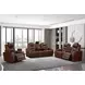 Chester Brown 74" Reclining Console Loveseat with USB Charging