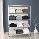 Claremont Silver Storage Rack with Casters