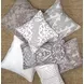 Adore Fae Gray Square Accent Pillow Set of 2