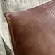 Soco Leather Kona Brown 22 x 22" Accent Pillow Set of 2