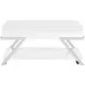 Zena White Rectangular Lift Top Cocktail Table with Casters