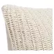 Macie and Rina Ivory Square Accent Pillow Set of 2