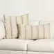 Affinity Nenna Natural and Ivory Square Accent Pillow Set of 2