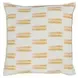 Repose Dunes Washed Orange and White Square Accent Pillow Set of 2