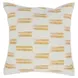 Repose Dunes Washed Orange and White Square Accent Pillow Set of 2