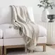 Throws Ria Natural and Black Throw