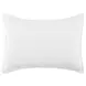 Carly White Standard Sham with Silvadur Tech