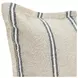 Comporta Delgada Natural and Blue 20 x 20" Accent Pillow Set of 2