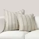 Comporta Delgada Natural and Blue 20 x 20" Accent Pillow Set of 2