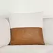 Villa Classics Canyon Ivory and Chestnut Square Accent Pillow Set of 2