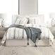 Jayson Blue Stripe Linen Cashmere King Duvet