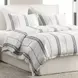 Jayson Blue Stripe Linen Cashmere King Duvet