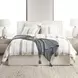 Jayson Blue Stripe Linen Cashmere Queen Duvet