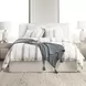 Jayson Blue Stripe Linen Cashmere Queen Duvet
