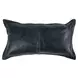 Soco Leather Naval Nightfall Blue Rectangular Accent Pillow Set of 2