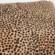 La Dolce Vita Leopard Hide Camel and Black Square Accent Pillow Set of 2