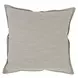 Soco Leather Sandstorm Taupe Square Accent Pillow Set of 2