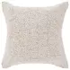 Villa Classics Maris Ivory and Natural Square Accent Pillow Set of 2