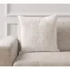 Villa Classics Maris Ivory and Natural Square Accent Pillow Set of 2