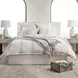 Jayson Gray Stripe Linen Cashmere King Duvet