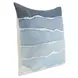 Stillness Bikram Capri Blue and Black Square Accent Pillow Set of 2