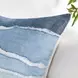 Stillness Bikram Capri Blue and Black Square Accent Pillow Set of 2