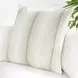 Stillness Theta Wheat Green and Cream Square Accent Pillow Set of 2
