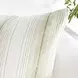 Stillness Theta Wheat Green and Cream Square Accent Pillow Set of 2