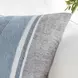 Stillness Lima Capri Blue and Dark Gray Square Accent Pillow Set of 2