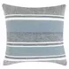 Stillness Lima Capri Blue and Dark Gray Square Accent Pillow Set of 2