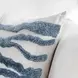 Stillness Passage Capri Blue and Cream Square Accent Pillow Set of 2
