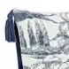 Villa Classics Stonework Denim Blue Square Accent Pillow Set of 2