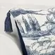 Villa Classics Stonework Denim Blue Square Accent Pillow Set of 2