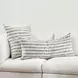 Villa Classics Linna Natural and Black Square Accent Pillow Set of 2