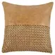 Timeless Toscano Leather Chestnut Brown Square Accent Pillow Set of 2