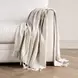 Throws Ria Ivory and Gray Throw