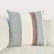 Boardwalk Taylor Blue and Cream Square Accent Pillow Set of 2